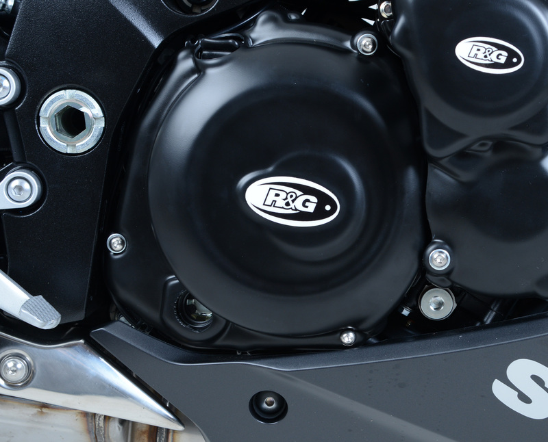 Couvre-carter droit (embrayage) R&G RACING noir Suzuki GSX1000S 