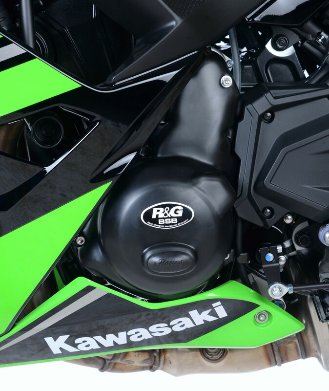 Couvre-carter gauche R&G RACING Race Series noir Kawasaki