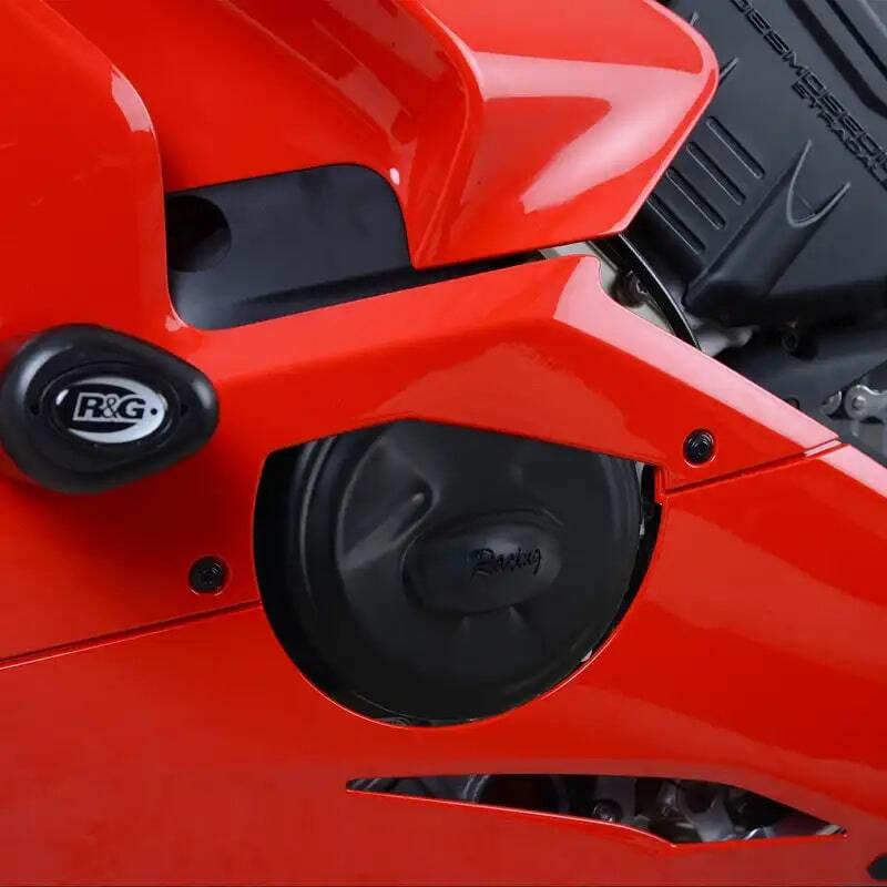 Couvre-carter d'alternateur R&G RACING Race Series noir Ducati Panigale V4/V4S 