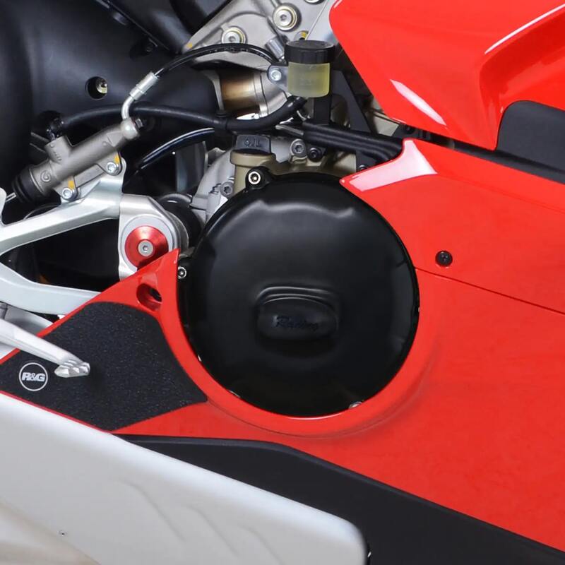 Couvre-carter d'embrayage R&G RACING Race Series noir Ducati Panigale V4/V4S 