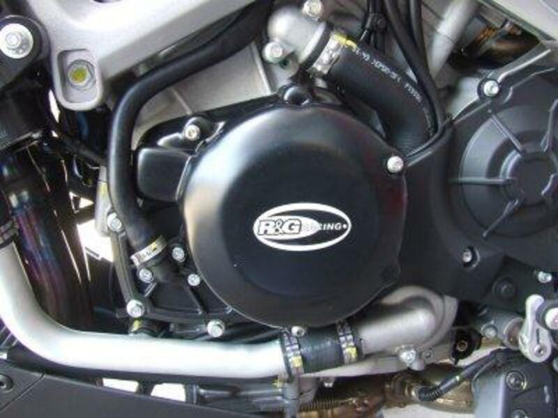 Couvre-carter gauche R&G RACING noir Aprilia RSV4/Tuono 