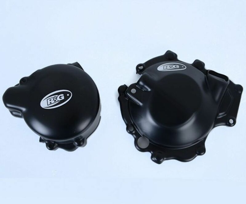 Kit de couvre-carter R&G RACING noir Kawasaki Versys-X 300 