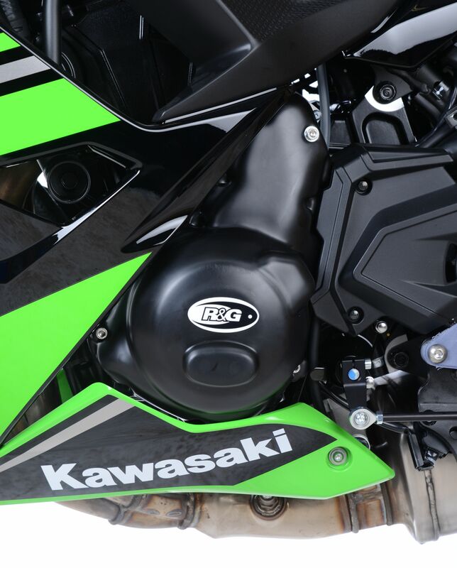 Couvre-carter gauche R&G RACING noir Kawasaki Z650 