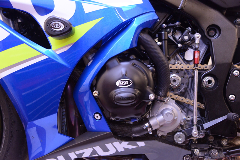 Couvre-carter gauche R&G RACING Race Series noir Suzuki GSX-R1000 