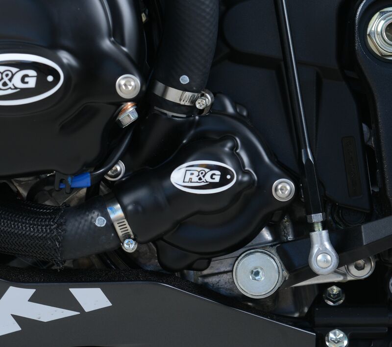 Couvre-carter gauche (pompe à eau) R&G RACING noir GSX-R 1000 