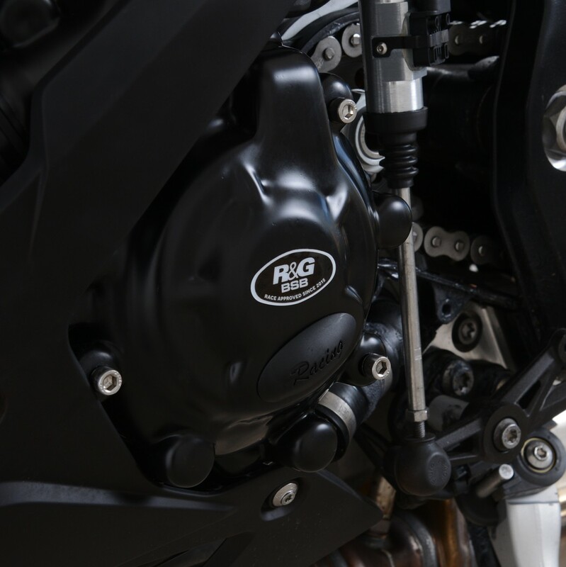 Couvre-carter gauche (alternateur) R&G RACING Race Series noir BMW S1000RR 