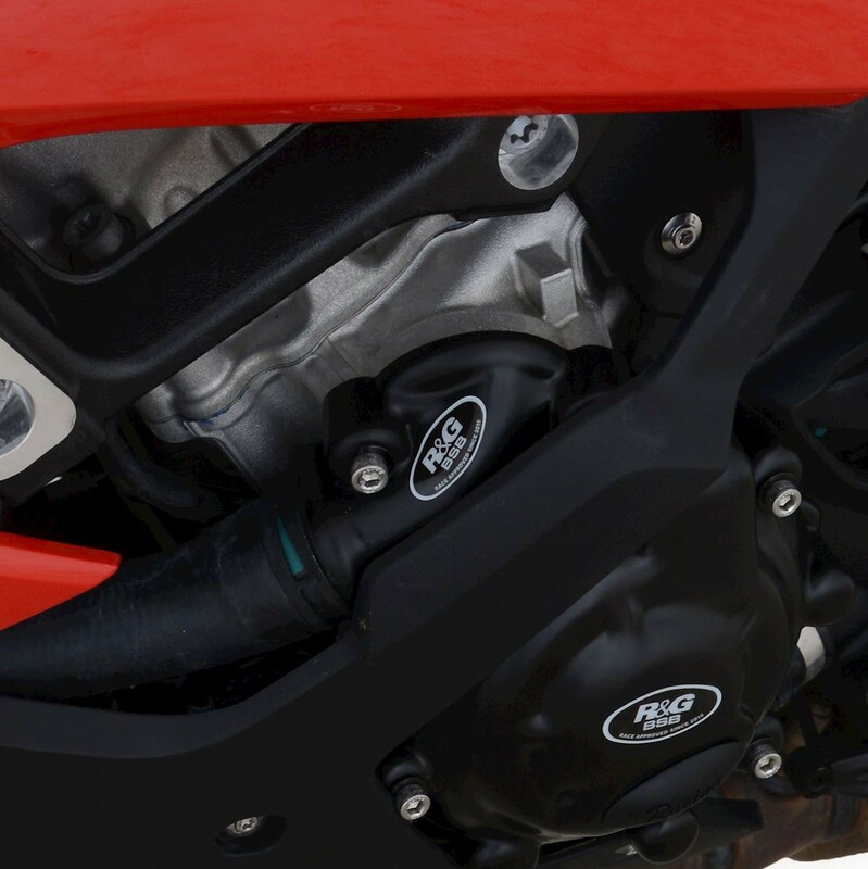 Couvre-carter gauche (pompe à eau) R&G RACING Race Series noir BMW S1000RR 