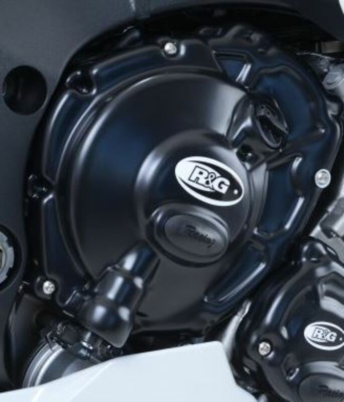 Couvre carter R&G RACING Race Series droit (embrayage) noir Yamaha R1 