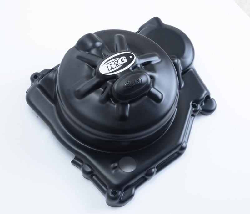 Couvre-carter droit R&G RACING Race Series noir Aprilia Tuono V4 