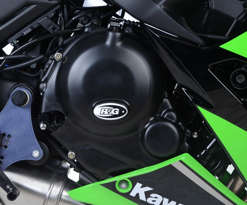 Couvre-carter droit R&G RACING noir Kawasaki Z650 