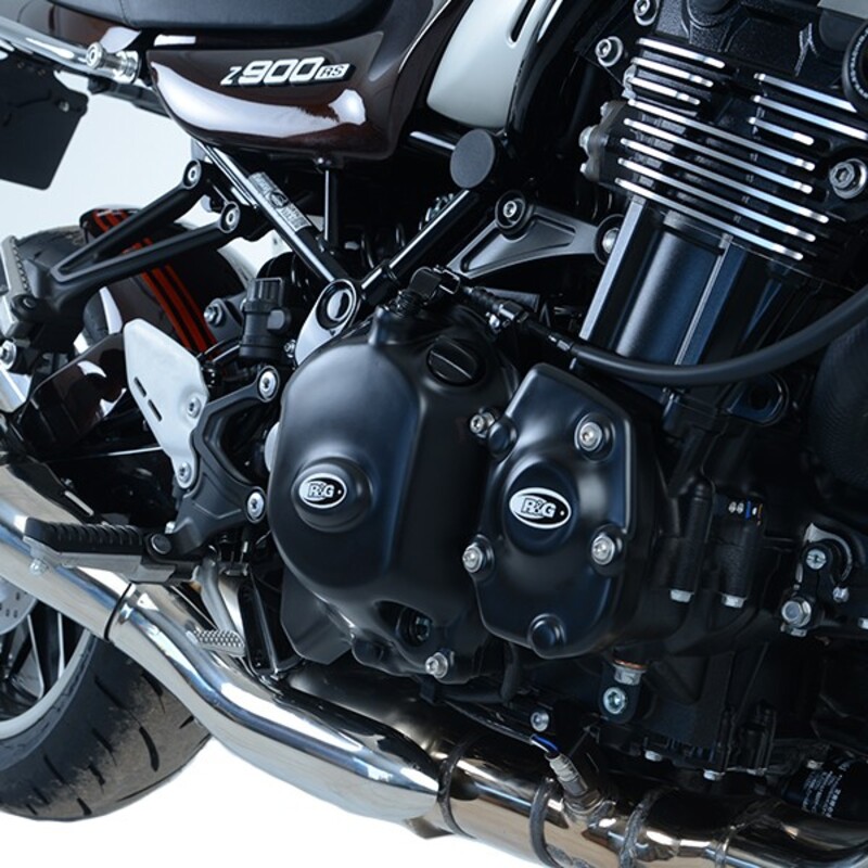 Couvre-carter droit (embrayage) R&G RACING noir Kawasaki Z900RS 