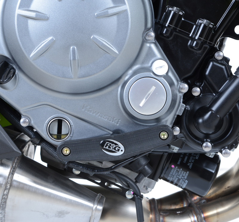 Slider moteur droit R&G RACING noir Kawasaki Z650 