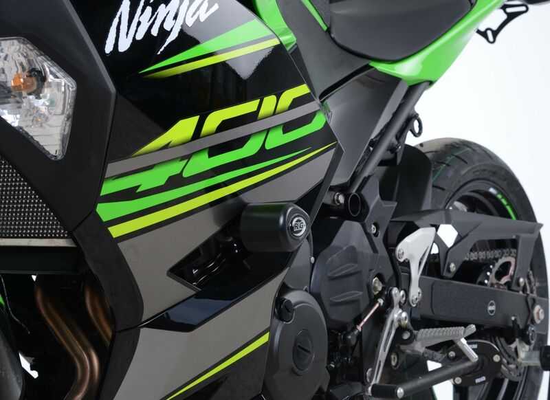 Tampon de protection R&G RACING Aero blanc Kawasaki Ninja 400/Z400 