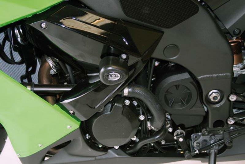 Tampons de protection R&G RACING Aero noir Kawasaki ZX10R 
