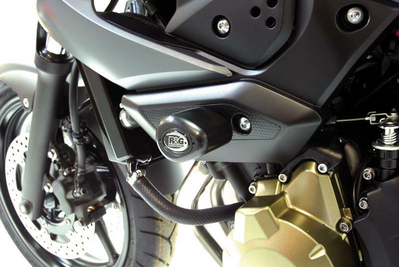 Tampons de protection R&G RACING Aero noir Yamaha XJ6 N/S Diversion 
