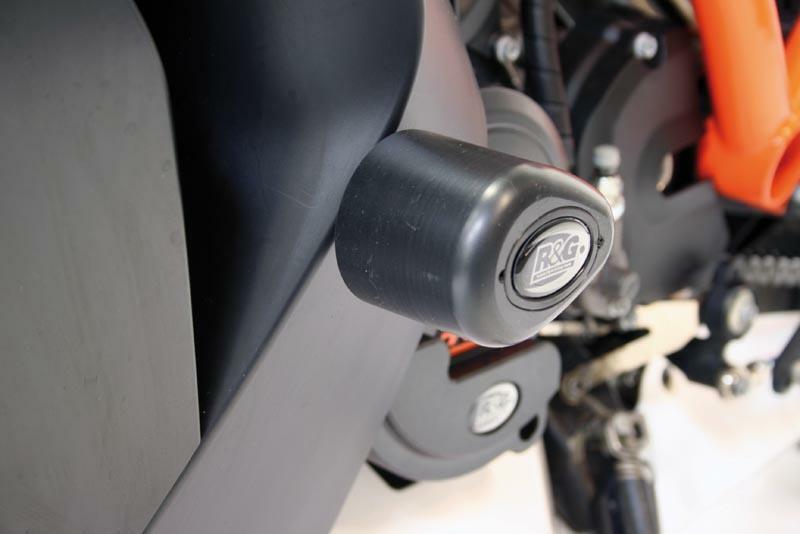 Tampons de protection R&G RACING Aero noir KTM RC8 1190/R/R Track 