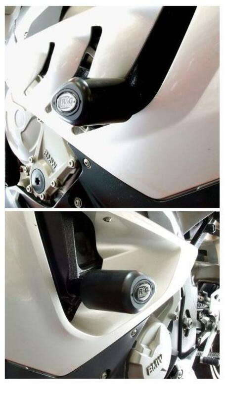 Tampons de protection R&G RACING Aero noir BMW S1000RR 