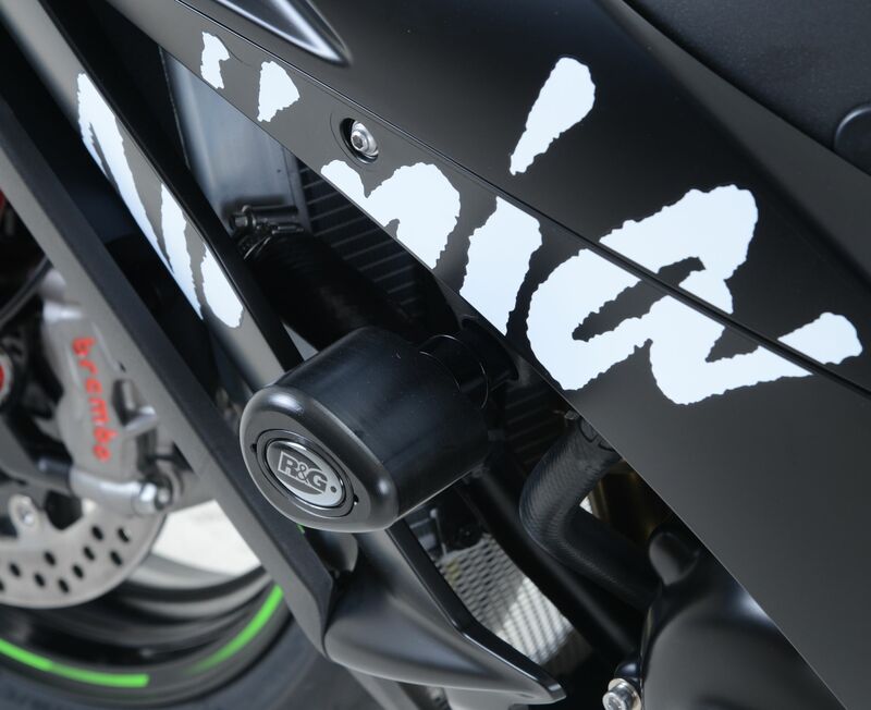 Kit tampons de protection R&G RACING Aero noir Kawasaki ZX-R10 