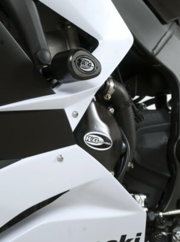 Tampon de protection R&G RACING Aero noir Kawasaki ZX-6R/ZX636-R 