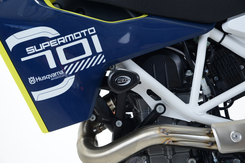 Tampons de protecion Aero R&G RACING noir Husqvarna 701 Supermoto 