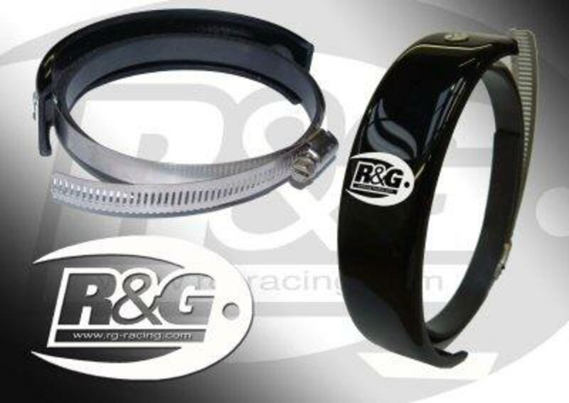 Protection de silencieux rond R&G RACING noir Ø140-165mm 