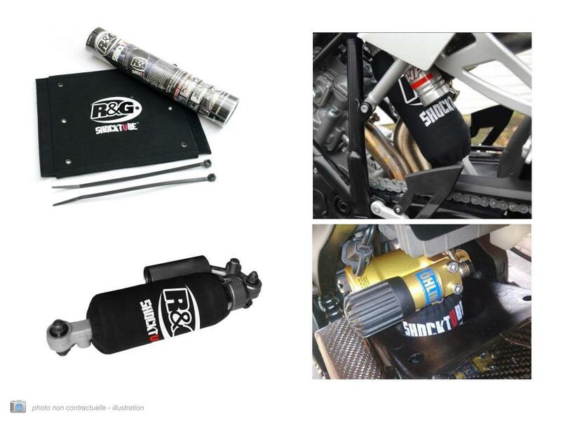 Protection d'amortisseur R&G RACING noir 27,9x27,9 Yamaha XT-Z 1200 Super Tenere 