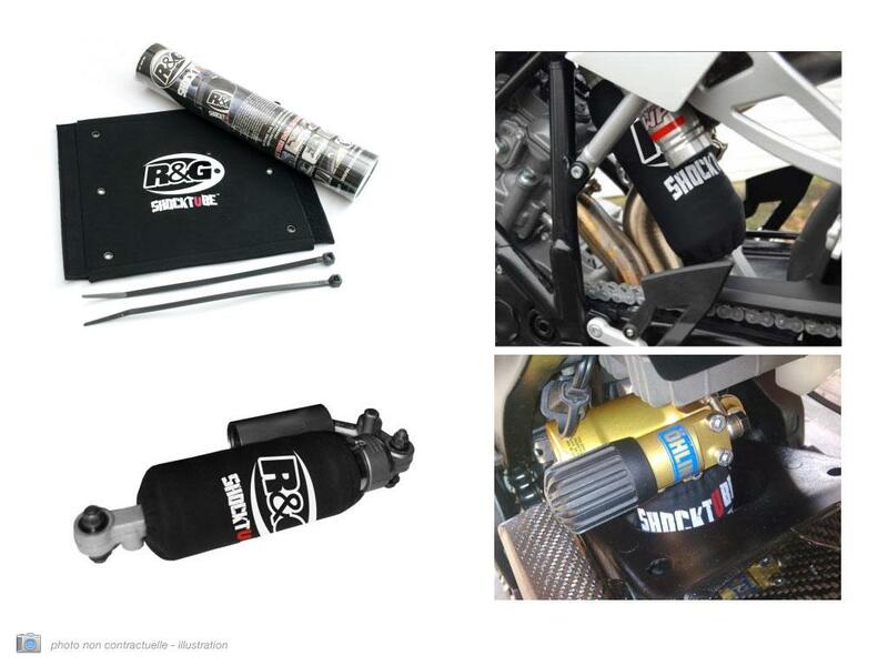 Protection d'amortisseur R&G RACING noir 22,8x22,8 