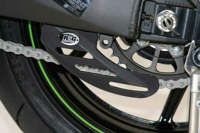 Protège couronne R&G RACING type dent de requin ABS noir 