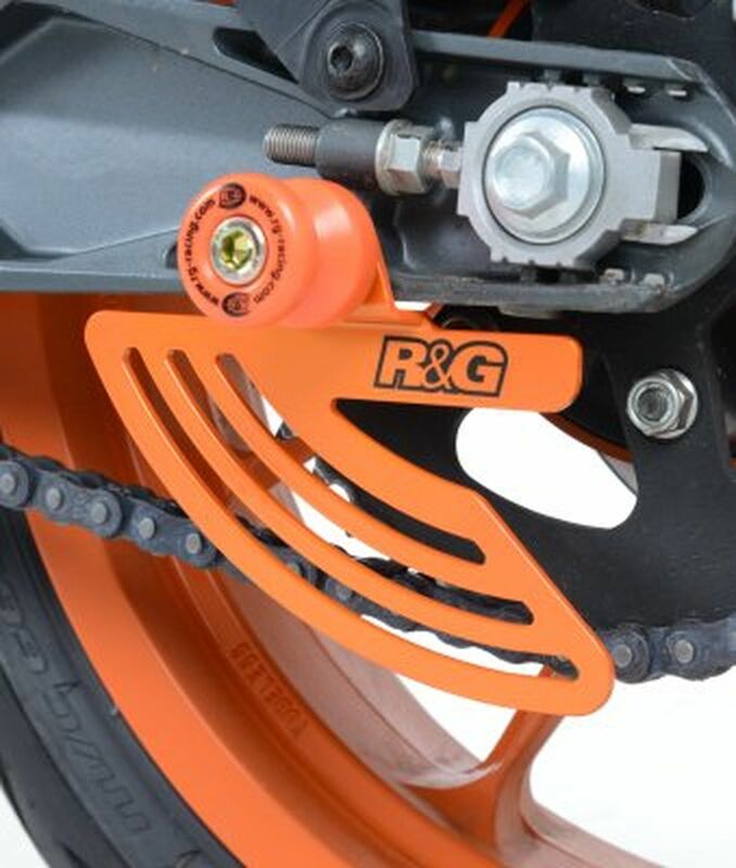Protège couronne R&G RACING aluminium orange KTM RC125/200/390 