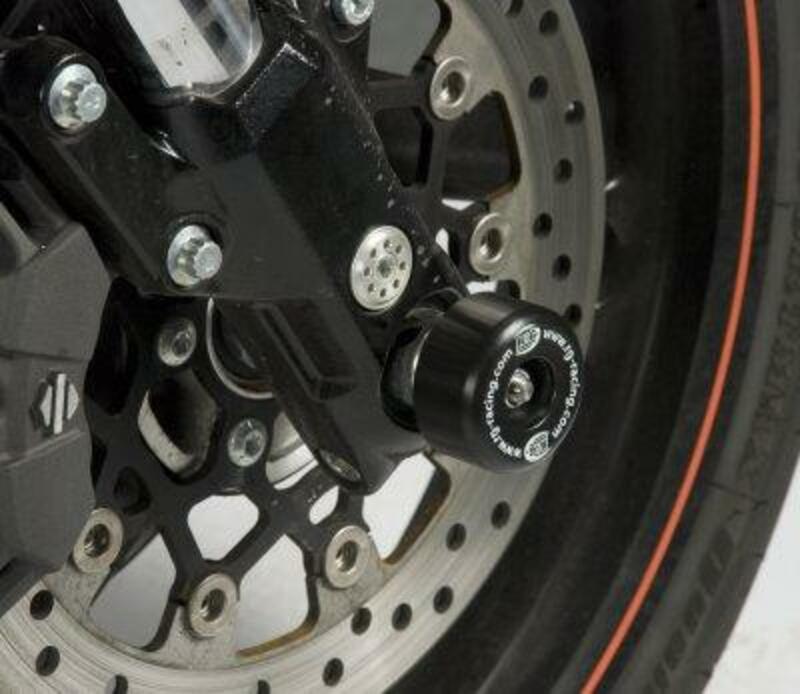 Protection de fourche R&G RACING noir Harley Davidson XR1200 X Sportster 