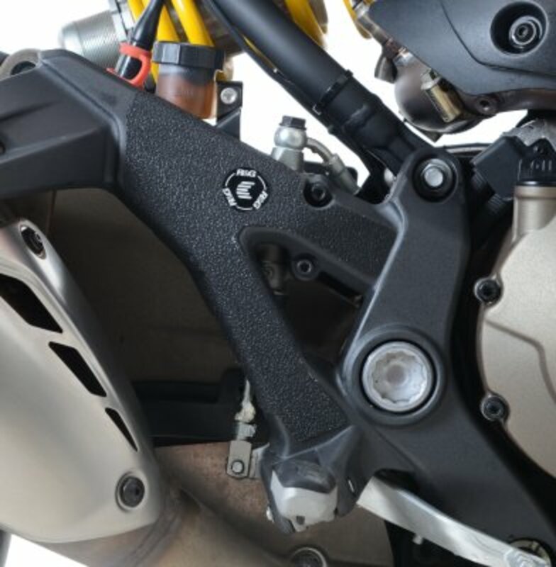Adhésif anti-frottement R&G RACING platine talon noir (2 pièces) Ducati Monster 