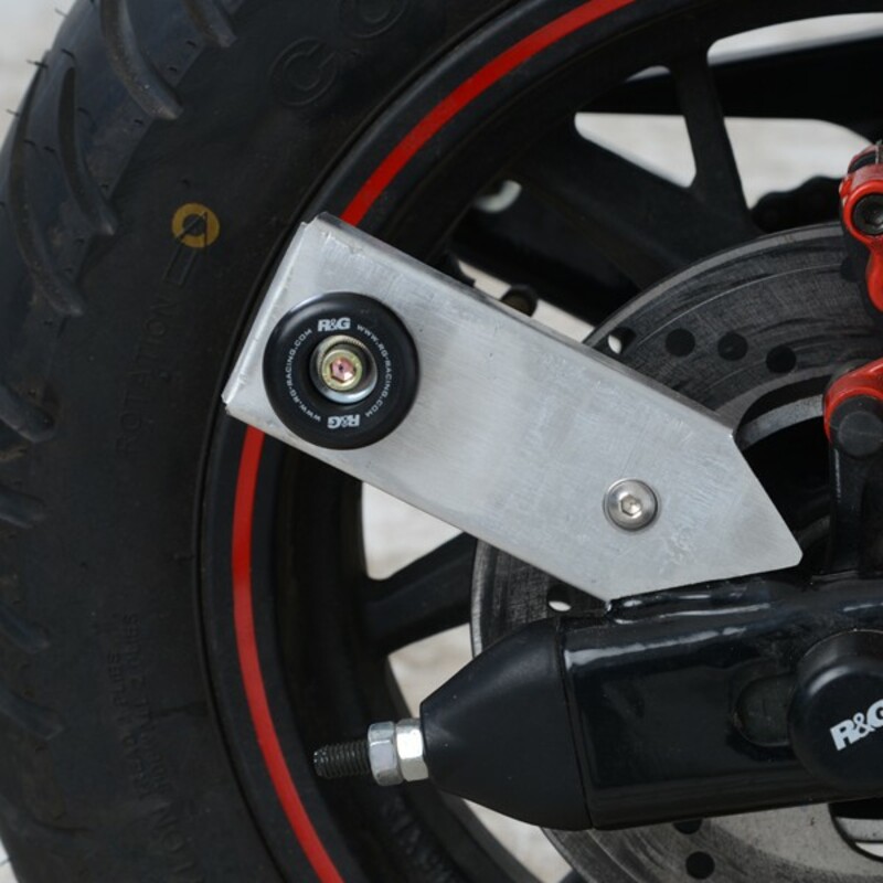 Pions de bras oscillant R&G RACING noir avec platine Benelli TNT 125 