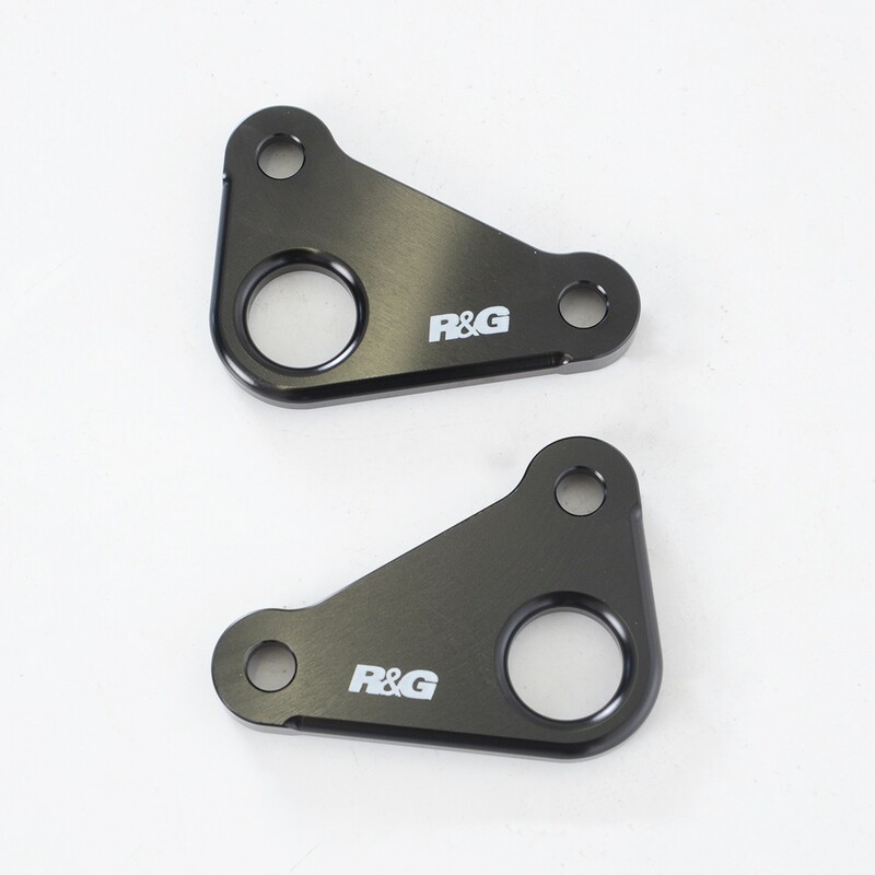 Platines pour sangles R&G RACING noir Ducati Panigale V4 