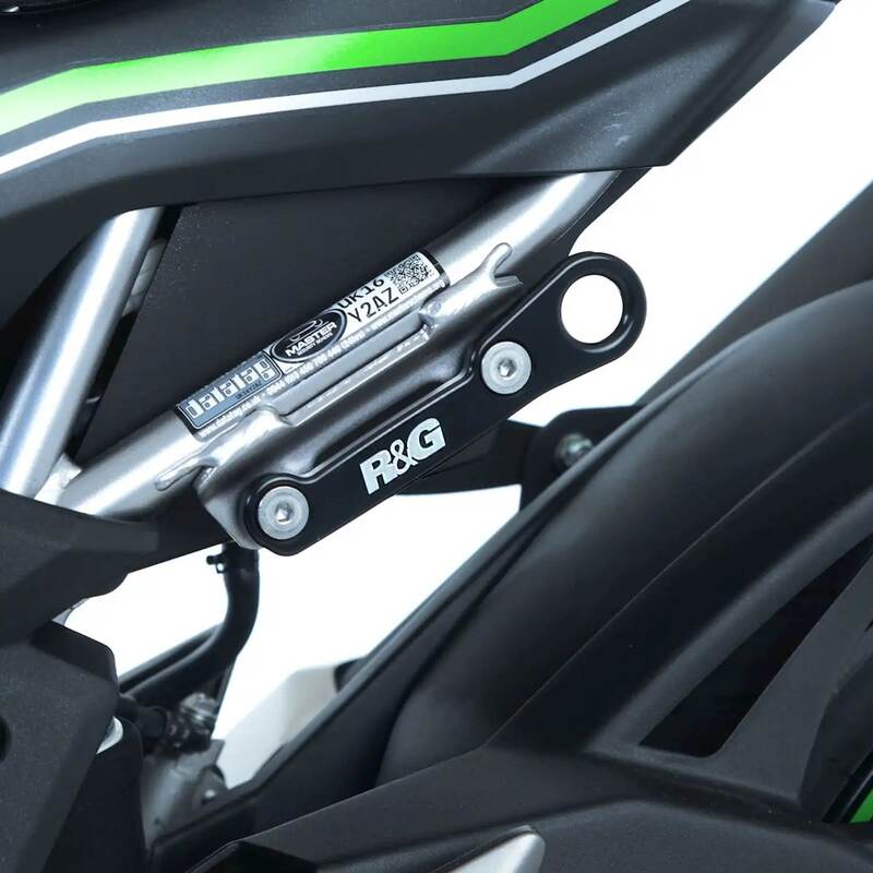 Platines pour sangles R&G RACING noir Aprilia Shiver 900