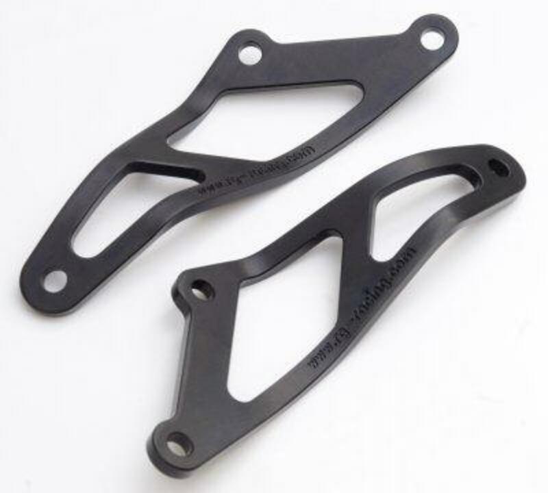 Patte de fixation de silencieux R&G RACING noir Aprilia 