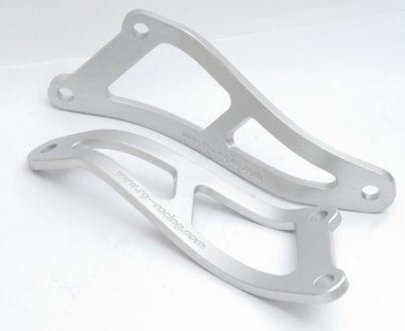 Patte de fixation de silencieux R&G RACING argent Yamaha FZS600 Fazer 