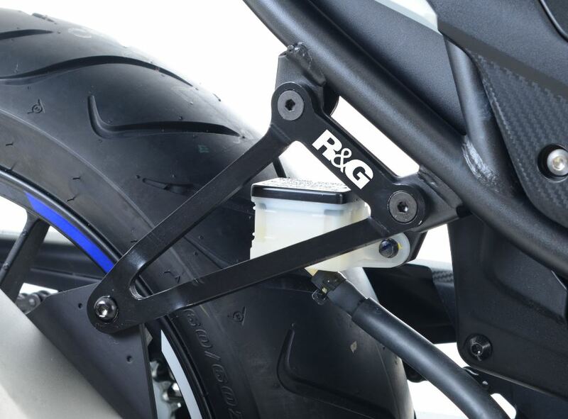 Patte fixation de silencieux R&G RACING noir Honda CBR500R 