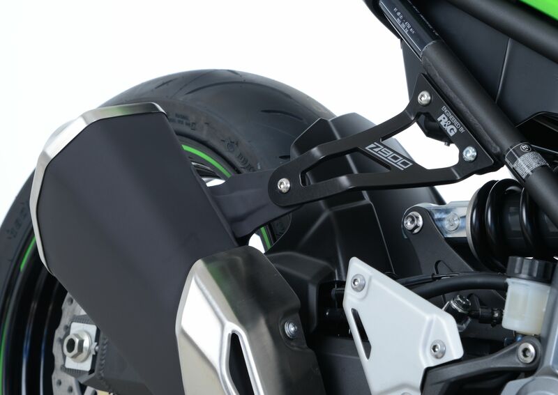 Patte de fixation de silencieux R&G RACING noir Kawasaki Z900 