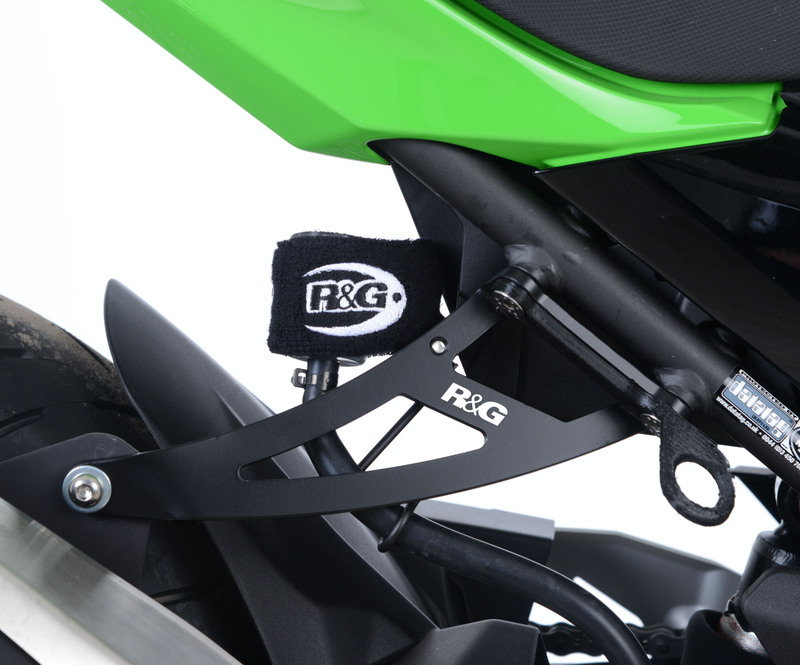 Patte de fixation de silencieux R&G RACING noir Kawasaki Ninja 400 
