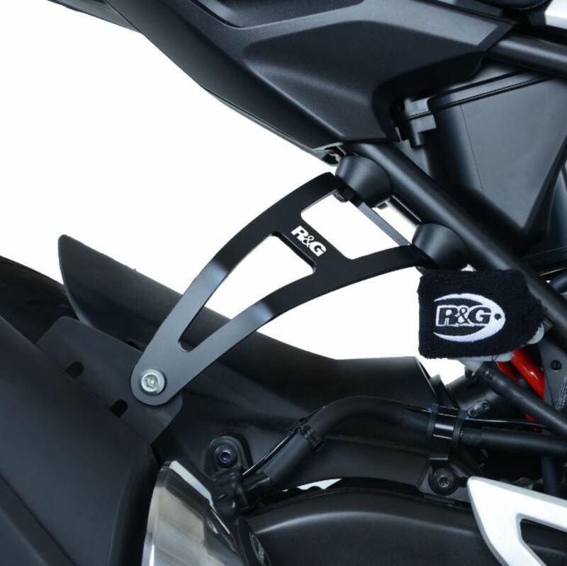 Patte fixation de silencieux R&G RACING noir Honda CB300R 