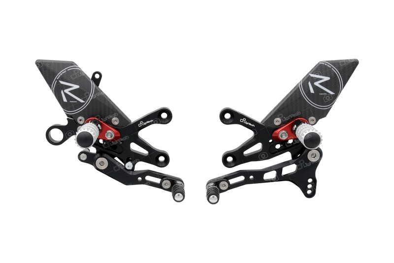 Commandes reculées réglables LIGHTECH Racing - sélection inversée 