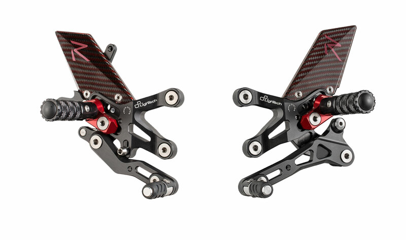 Commandes reculées réglables LIGHTECH Racing - sélection standard/inversée 