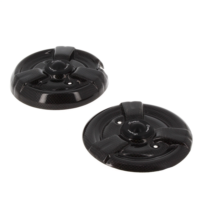 Couvre carter LIGHTECH carbone brillant noir 