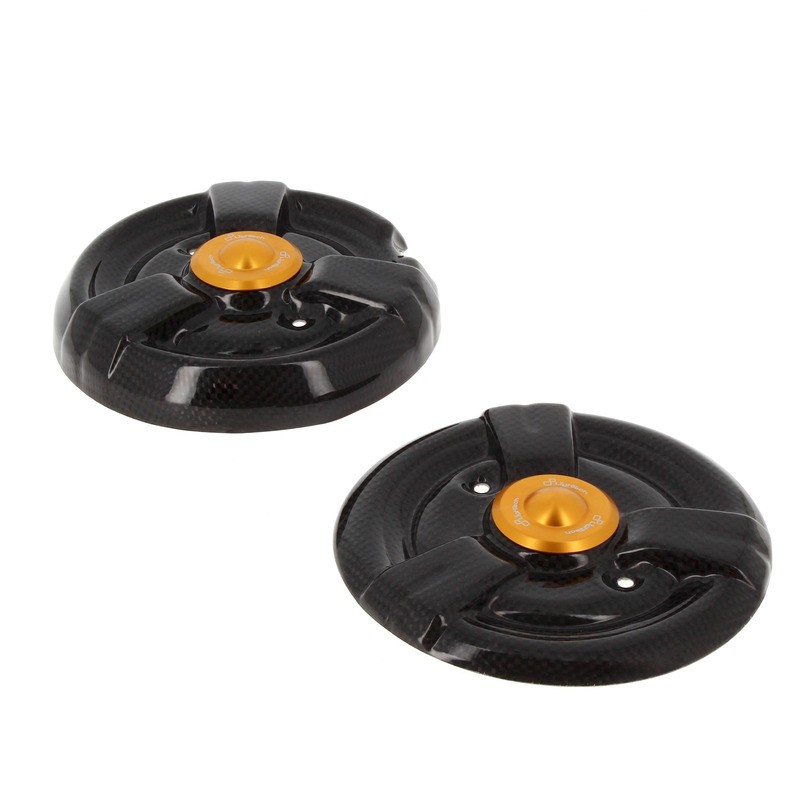 Couvre carter LIGHTECH carbone brillant or 