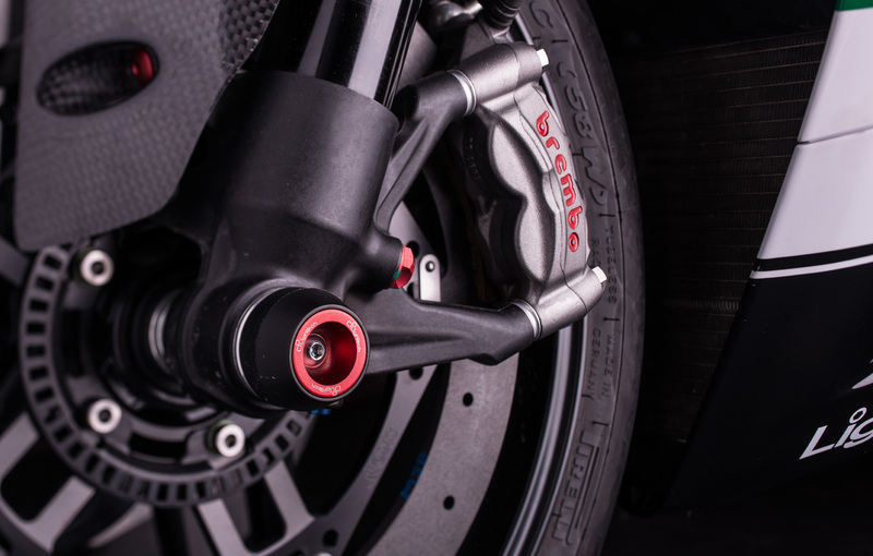 Protection de fourche et bras oscillant (axe de roue) LIGHTECH rouge Ducati Panigale 1199 