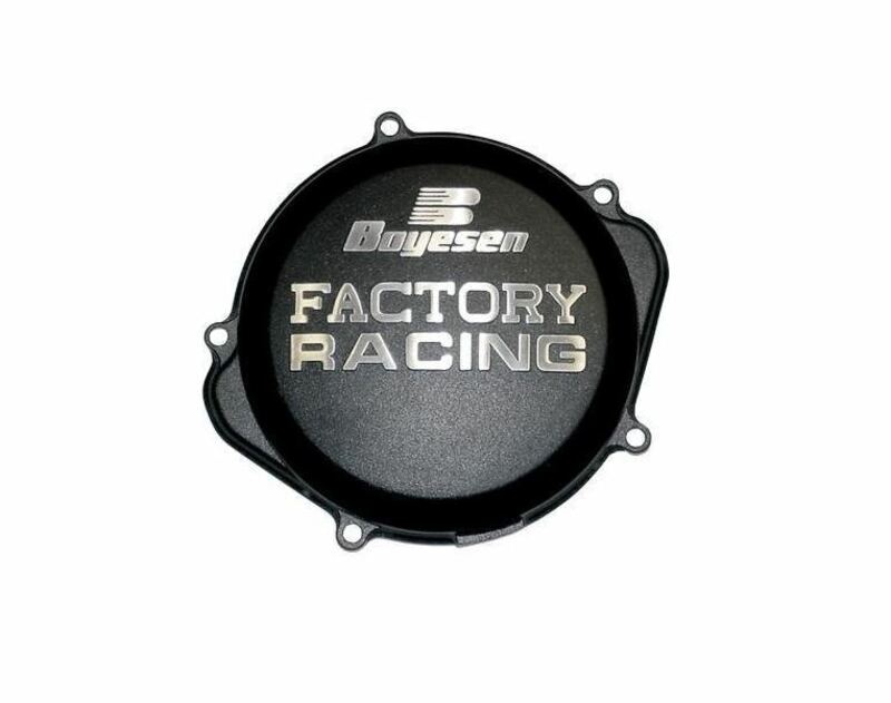 Couvercle de carter d'embrayage BOYESEN Factory Racing noir Honda CRF450R 