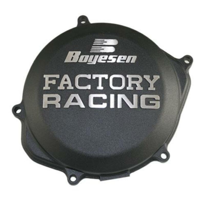 Couvercle de carter d'embrayage BOYESEN Factory Racing noir Honda CRF250R 