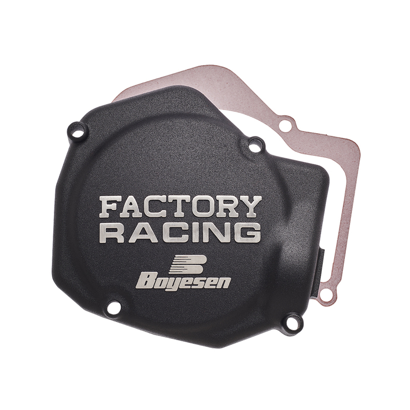 Couvercle d'allumage BOYESEN Factory Racing noir Honda CR125R 