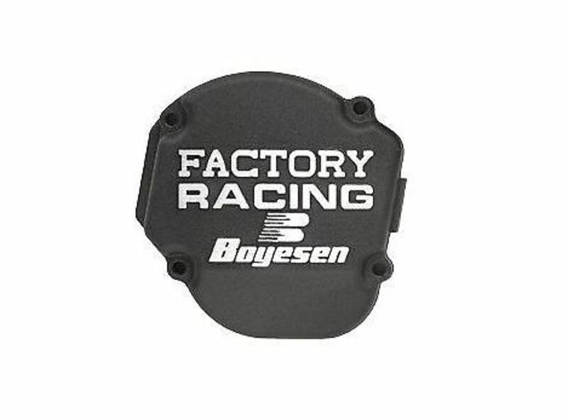 Couvercle d'allumage BOYESEN Factory Racing noir Husqvarna TC/TE125 