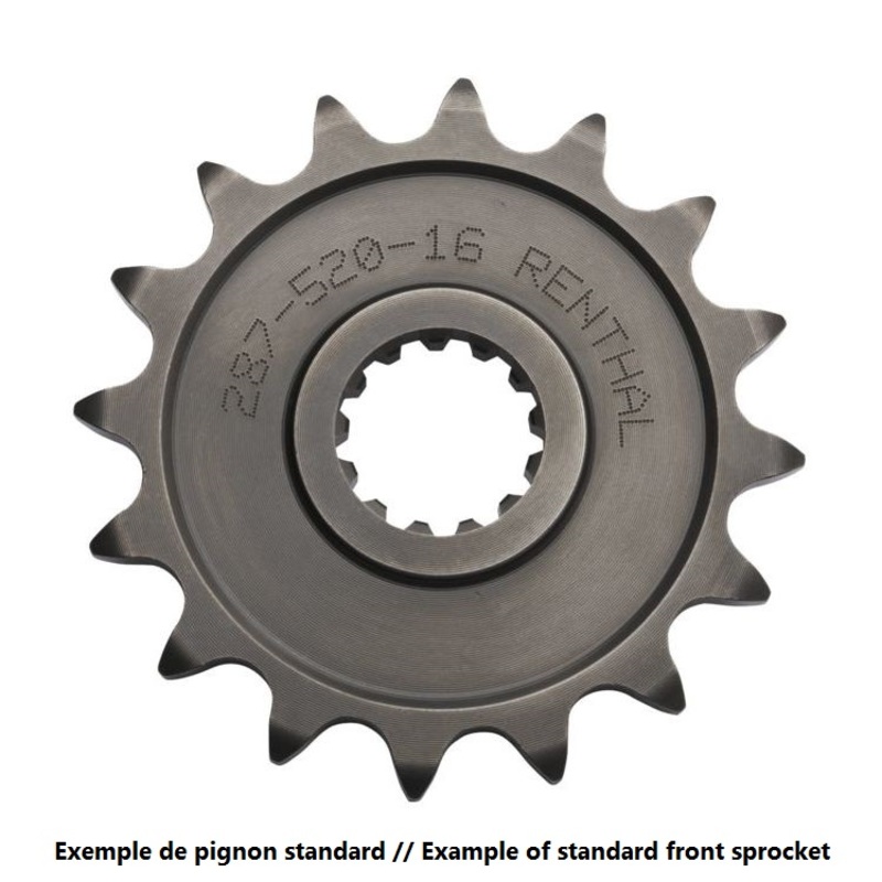 Pignon RENTHAL acier standard 479 - 520 